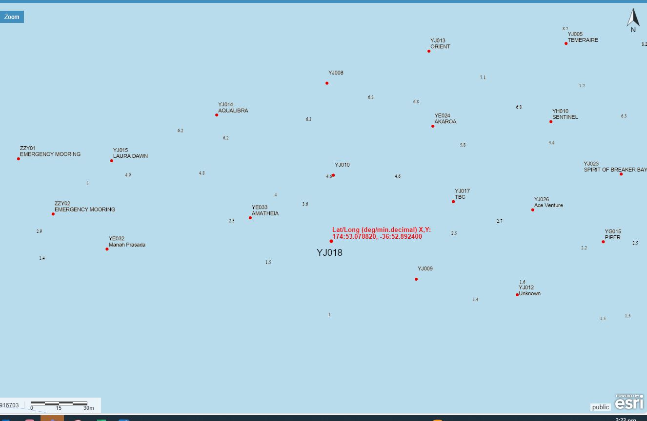 Halfmoon Bay mooring